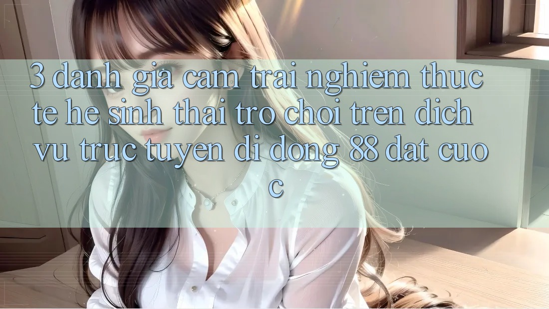 3. Đánh Giá Cảm trải nghiệm Thực Tế Hệ Sinh Thái Trò Chơi Trên Dịch vụ trực tuyến di động 88 Đặt cược