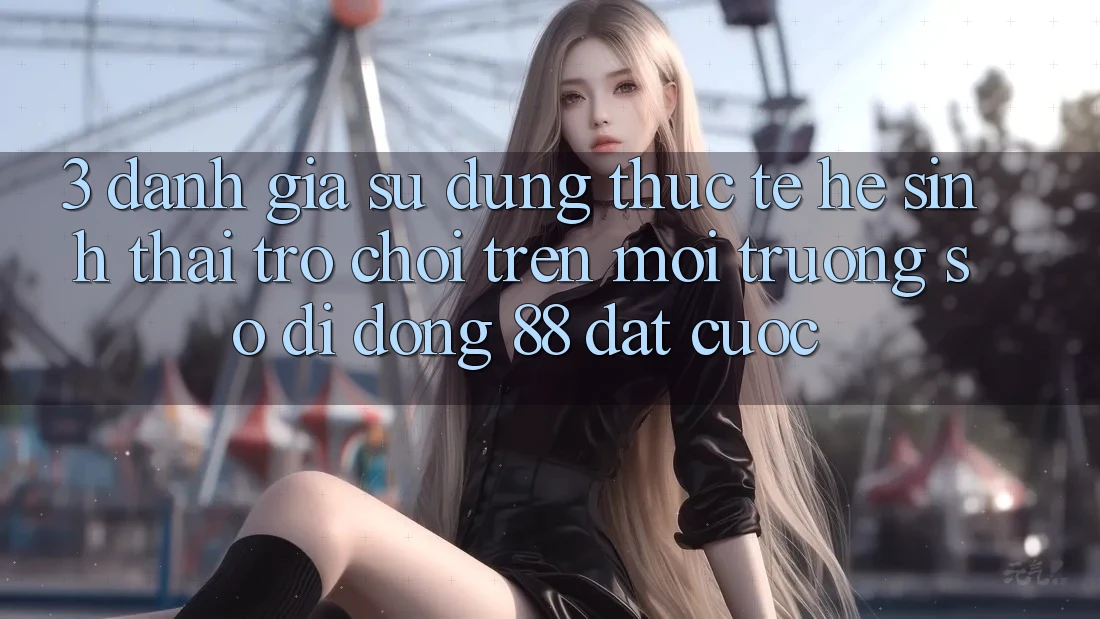 3. Đánh Giá Sử dụng Thực Tế Hệ Sinh Thái Trò Chơi Trên Môi trường số di động 88 Đặt cược 3. Đánh Giá Sử dụng Thực Tế Hệ Sinh Thái Trò Chơi Trên Môi trường số di động 88 Đặt cược