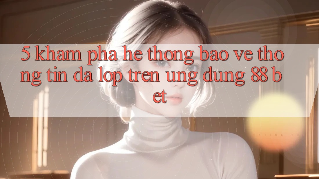 5. Khám Phá Hệ Thống Bảo vệ thông tin Đa Lớp Trên Ứng Dụng 88 Bet 5. Khám Phá Hệ Thống Bảo vệ thông tin Đa Lớp Trên Ứng Dụng 88 Bet