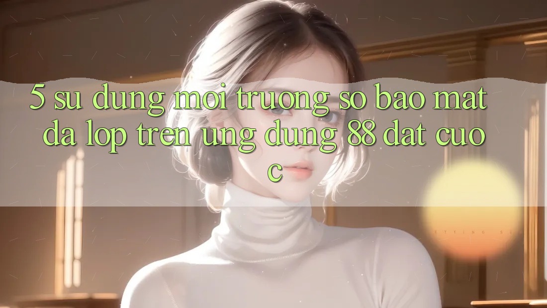 5. Sử dụng Môi trường số Bảo Mật Đa Lớp Trên Ứng Dụng 88 Đặt cược