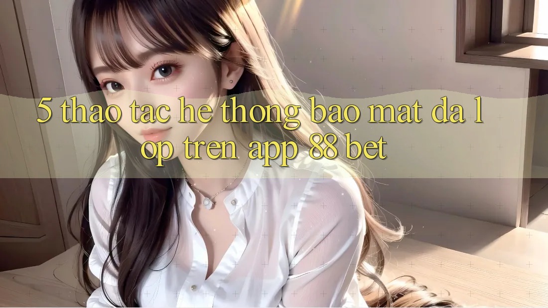5. Thao tác Hệ Thống Bảo Mật Đa Lớp Trên App 88 Bet 5. Thao tác Hệ Thống Bảo Mật Đa Lớp Trên App 88 Bet