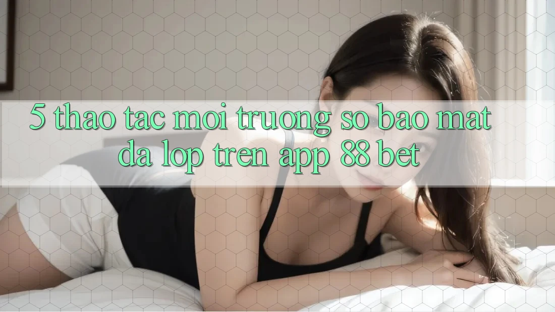 5. Thao tác Môi trường số Bảo Mật Đa Lớp Trên App 88 Bet 5. Thao tác Môi trường số Bảo Mật Đa Lớp Trên App 88 Bet