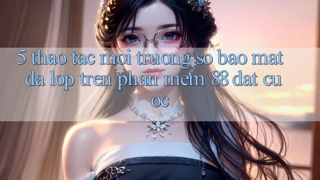 5. Thao tác Môi trường số Bảo Mật Đa Lớp Trên Phần mềm 88 Đặt cược 5. Thao tác Môi trường số Bảo Mật Đa Lớp Trên Phần mềm 88 Đặt cược