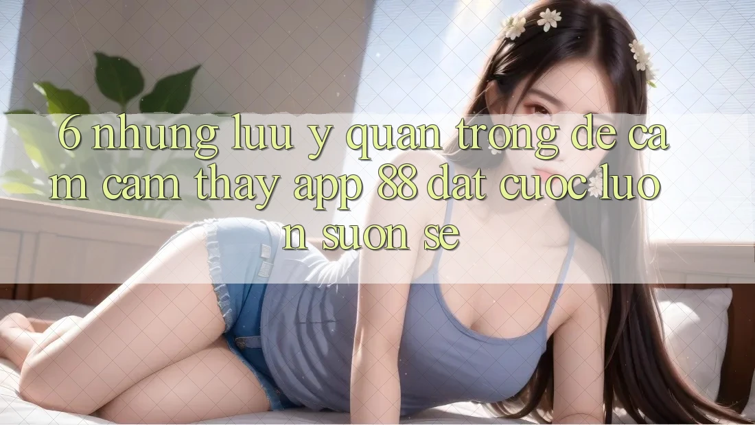 6. Những Lưu Ý Quan Trọng Để Cảm cảm thấy App 88 Đặt cược Luôn Suôn sẻ 6. Những Lưu Ý Quan Trọng Để Cảm cảm thấy App 88 Đặt cược Luôn Suôn sẻ