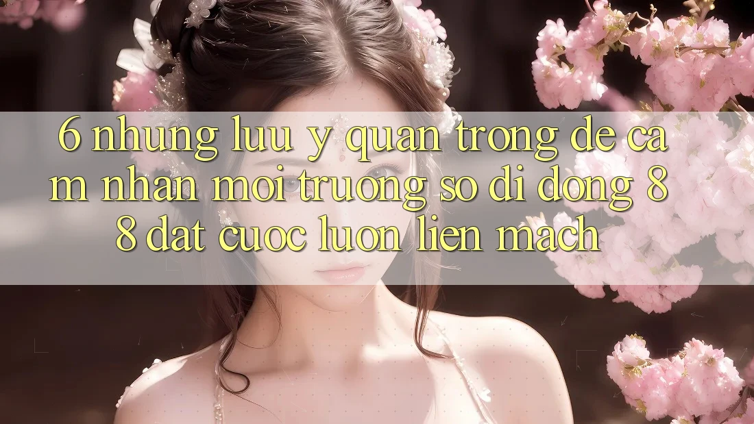 6. Những Lưu Ý Quan Trọng Để Cảm nhận Môi trường số di động 88 Đặt cược Luôn Liền mạch