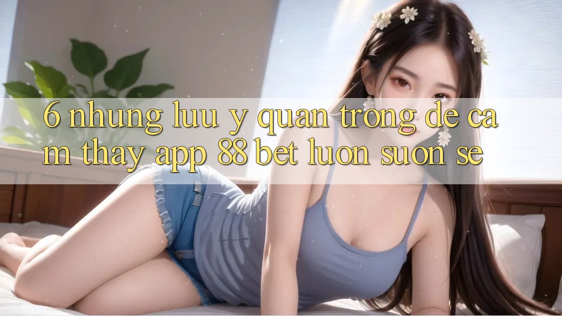 6. Những Lưu Ý Quan Trọng Để Cảm thấy App 88 Bet Luôn Suôn sẻ 6. Những Lưu Ý Quan Trọng Để Cảm thấy App 88 Bet Luôn Suôn sẻ