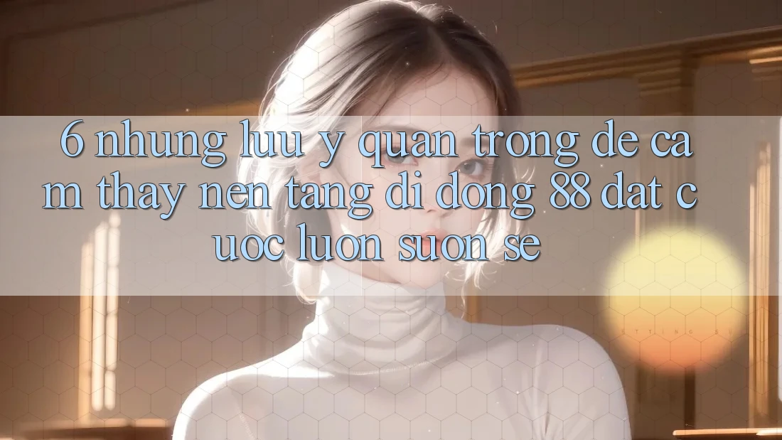 6. Những Lưu Ý Quan Trọng Để Cảm thấy Nền tảng di động 88 Đặt cược Luôn Suôn sẻ 6. Những Lưu Ý Quan Trọng Để Cảm thấy Nền tảng di động 88 Đặt cược Luôn Suôn sẻ