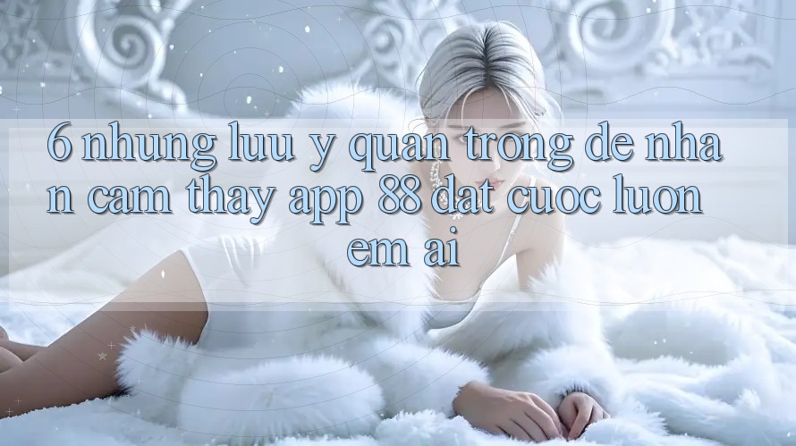 6. Những Lưu Ý Quan Trọng Để Nhận cảm thấy App 88 Đặt cược Luôn Êm ái 6. Những Lưu Ý Quan Trọng Để Nhận cảm thấy App 88 Đặt cược Luôn Êm ái
