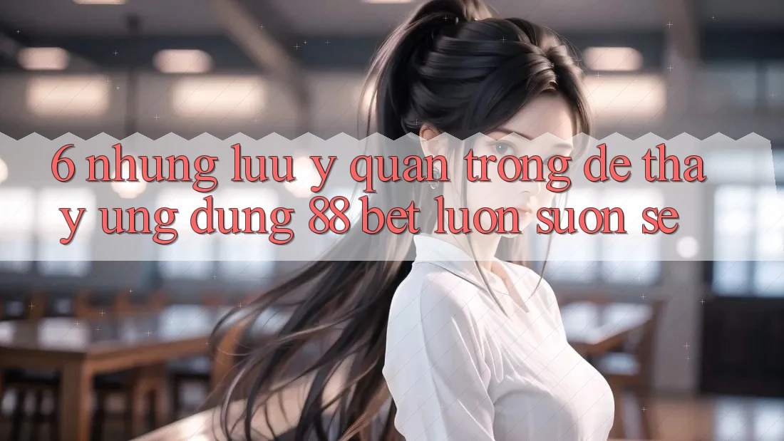 6. Những Lưu Ý Quan Trọng Để Thấy Ứng dụng 88 Bet Luôn Suôn sẻ 6. Những Lưu Ý Quan Trọng Để Thấy Ứng dụng 88 Bet Luôn Suôn sẻ