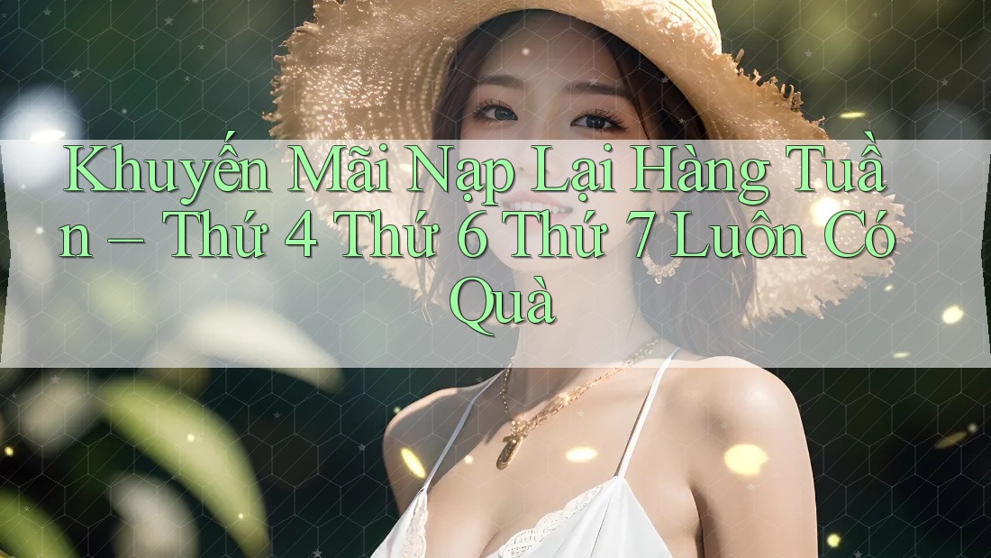 Khuyến Mãi Nạp Lại Hàng Tuần – Thứ 4 Thứ 6 Thứ 7 Luôn Có Quà