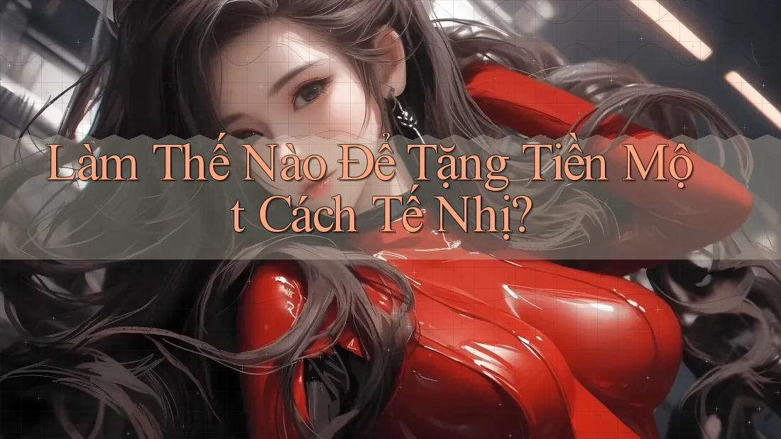 Làm Thế Nào Để Tặng Tiền Một Cách Tế Nhị?